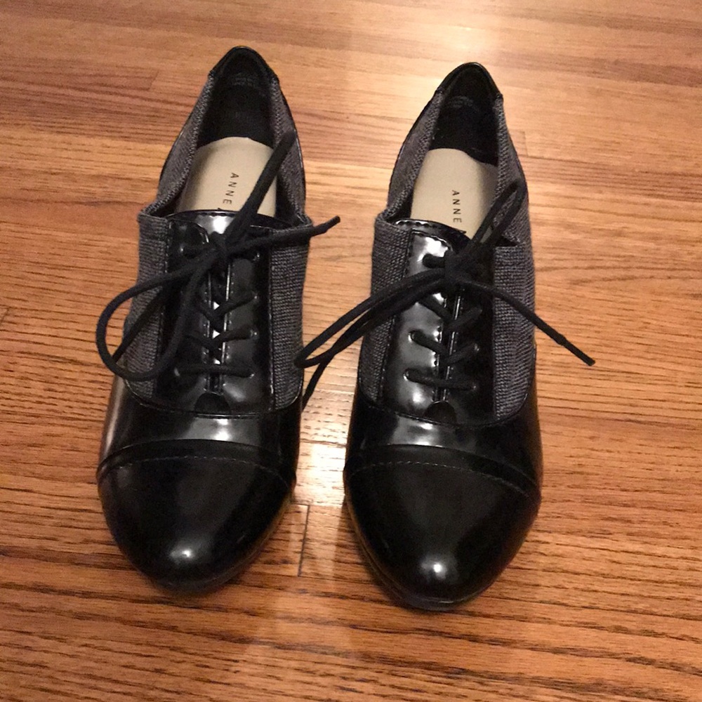 Anne Klein lace up heels